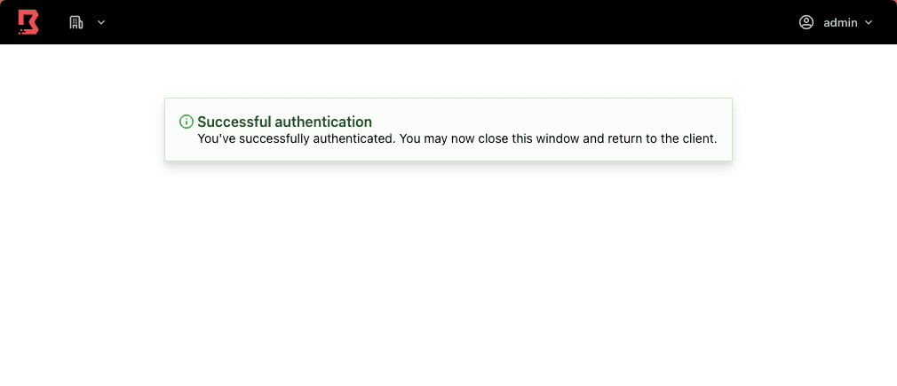 Desktop Successful Auth